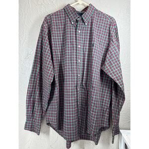 Vintage Ralph Lauren Multicolor Long Sleeve Classic Fit Plaid Shirt Mens Size XL